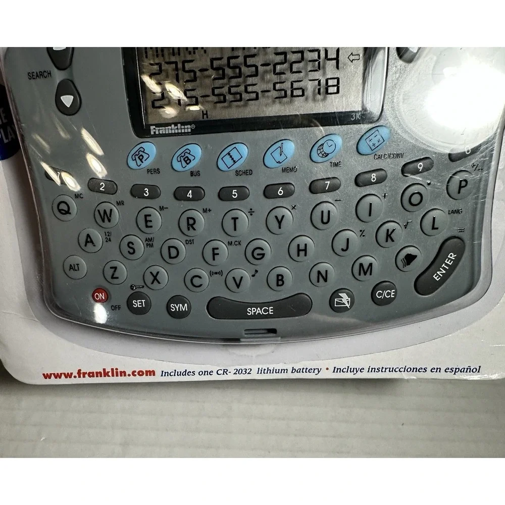 Vintage‎ 1999 Rolodex Pocket Organizer Clock Calculator RF-3 Storage Phone Book
